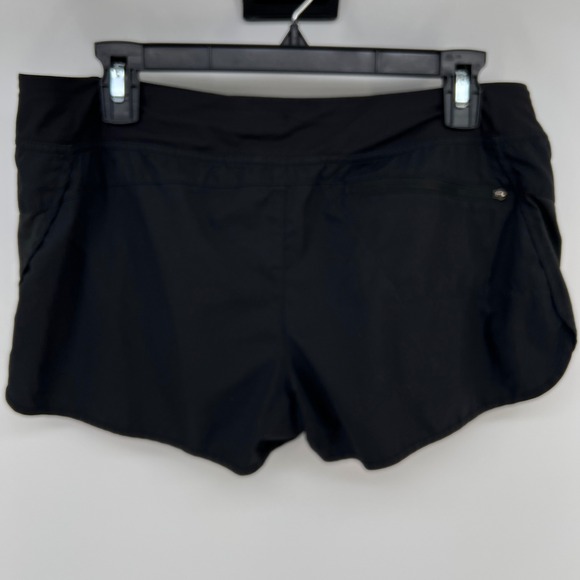 Patagonia Strider Running Shorts Womens Medium Black Liner Zip Pocket Athletic - Picture 2 of 8